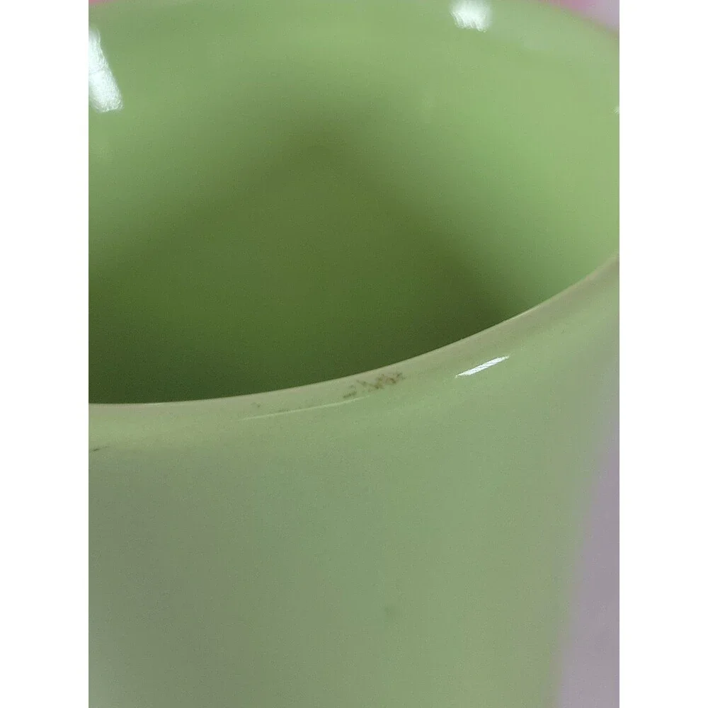 FTD Mint Vintage Lime Green Numbered Collectible Elegant Home Decor Vase